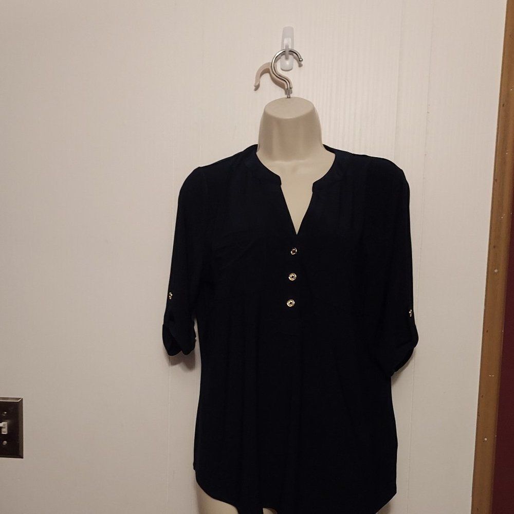 ANNE KLEIN  M ex cond arm pit to arm pit 18 1/2 inch length 23 in